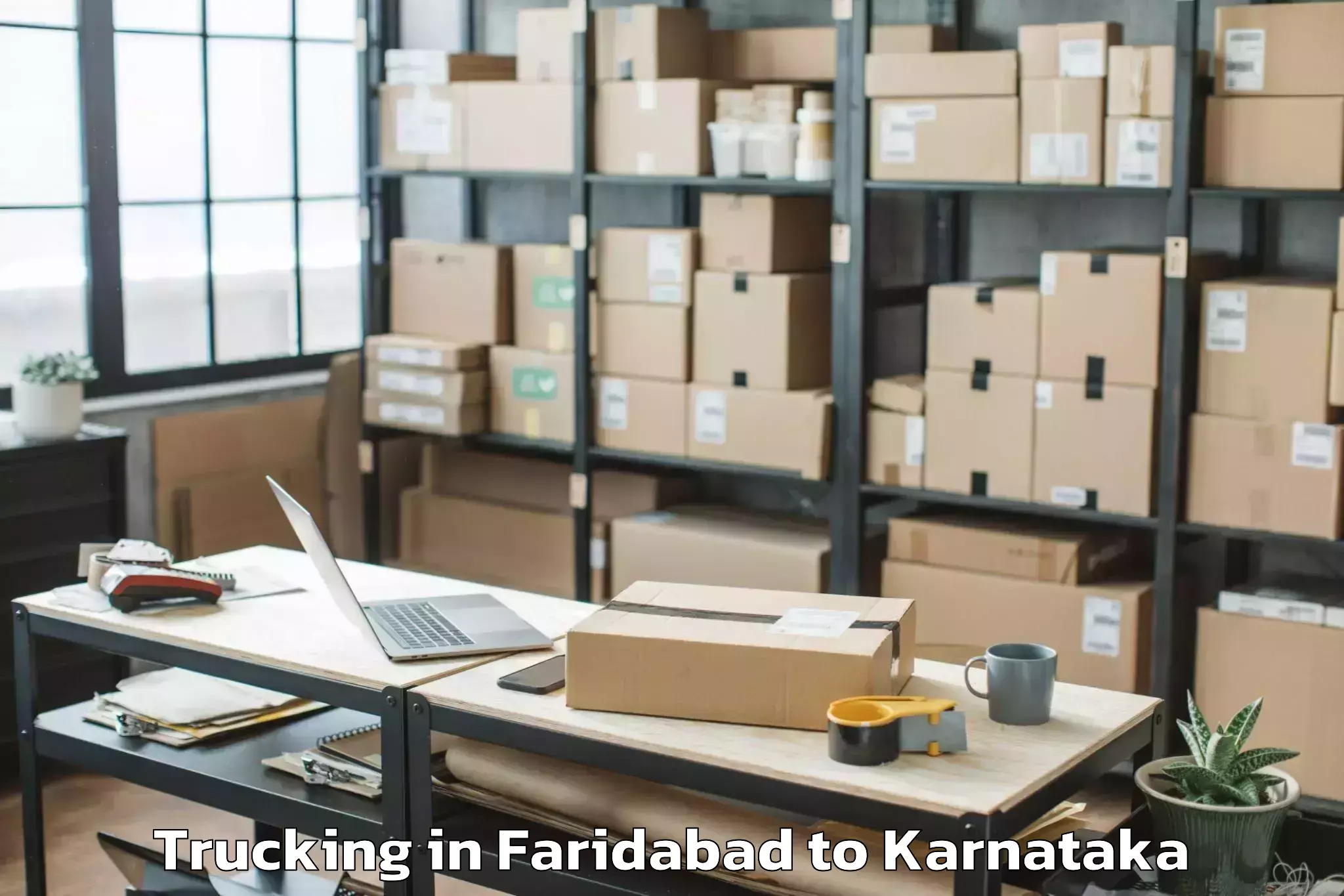 Hassle-Free Faridabad to Shiralakoppa Trucking